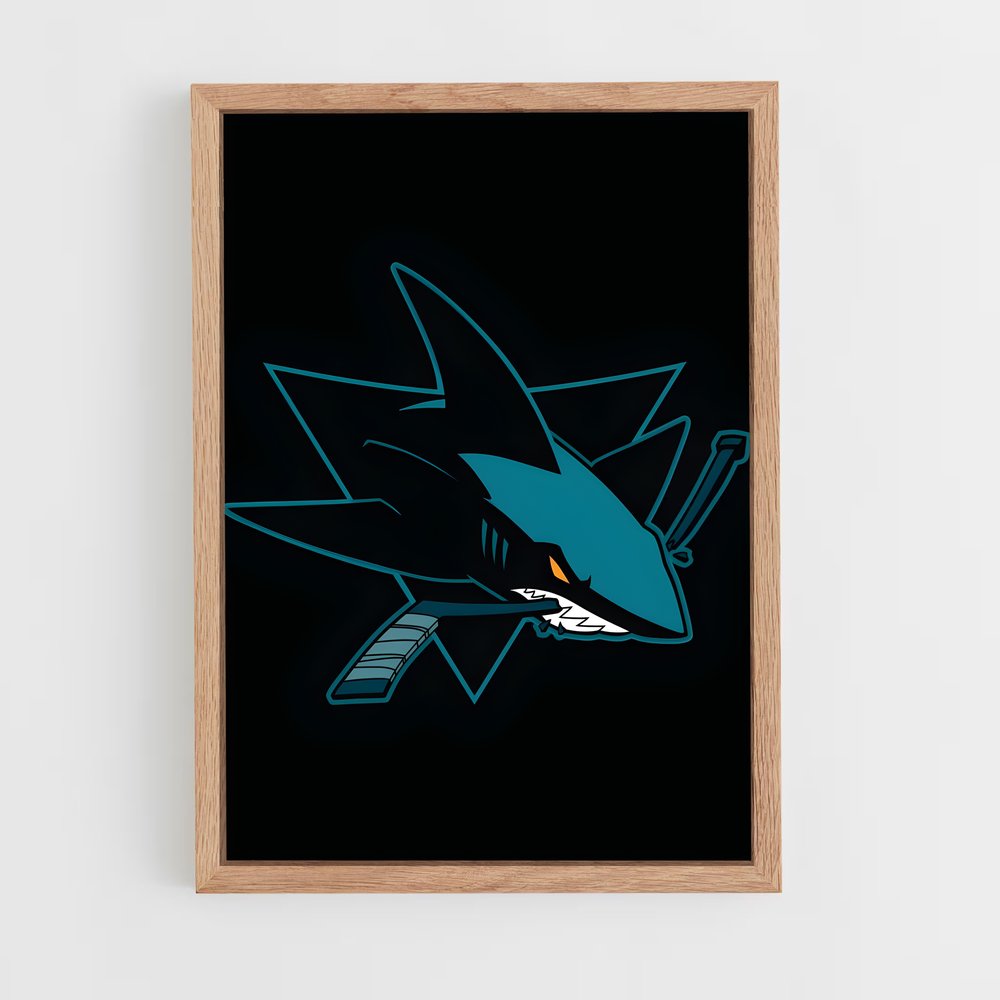 Poster Esprit des Requins – affiche Hockey sur glace (vue 4)